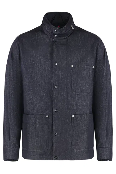 Coutr.com Moncler Chesery Denim Field Jacket In Blue
