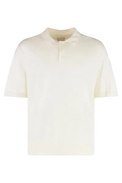 Coutr.com Moncler Fine-knit Polo Shirt In Yellow