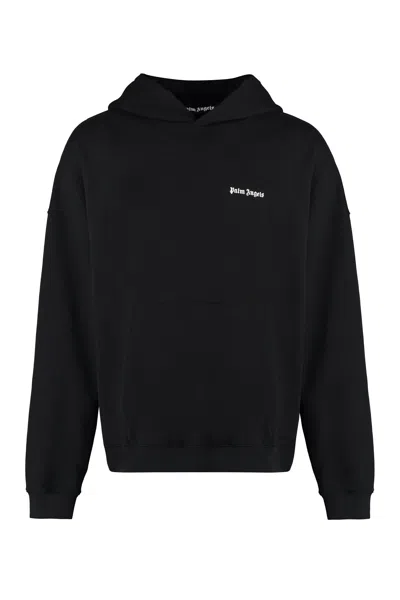 Coutr.com Palm Angels Logo Embroidery Hoodie In Black