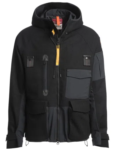 Coutr.com Parajumpers Men's Classic Wool Blend Trench Coat In Black