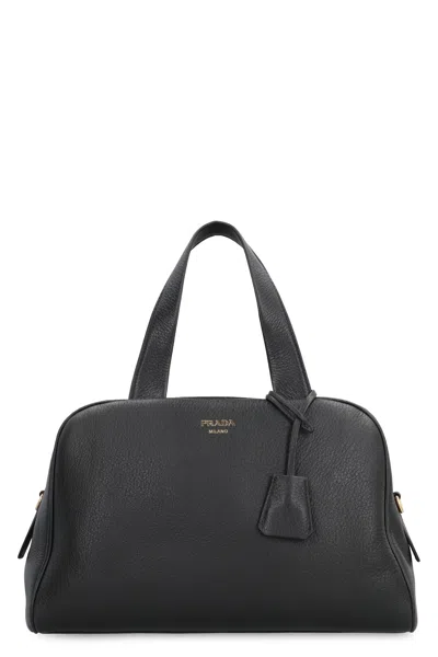 Coutr.com Prada Leather Bowling Handbag In Red