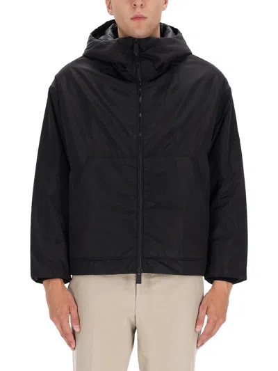 Coutr.com Premiata Hooded Zip-fastening Jacket In Black