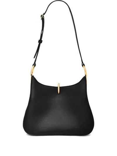 Coutr.com Rabanne Medium Ring Leather Bag In Black