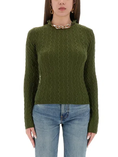 Coutr.com Rabanne Wool Jersey In Green