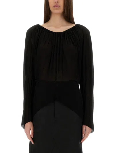Coutr.com Rick Owens Draped Top In Black