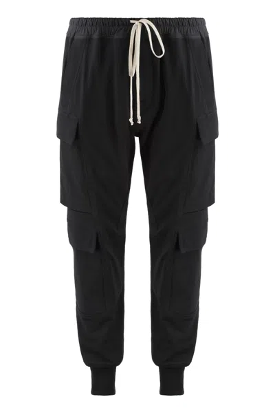 Coutr.com Rick Owens Multi-pocket Drawstring Cargo Jogger Pants In Black