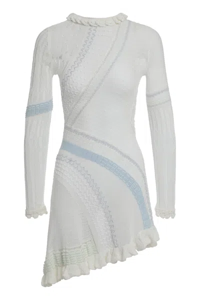 Coutr.com Roberta Einer Knitted Dress With Long Sleeves In White
