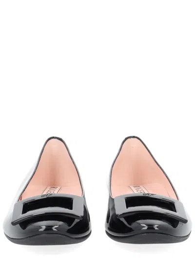 Coutr.com Roger Vivier U Look Ballerinas In Patent Leather Woman In Black