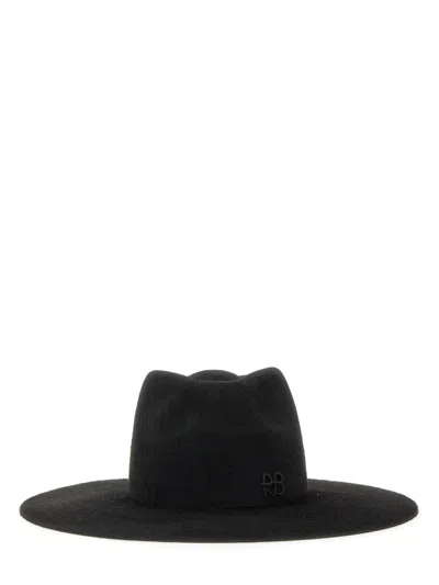 Coutr.com Ruslan Baginskiy Logo-detail Felt Fedora Hat In Black