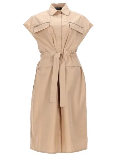 Coutr.com Sleeveless Shirt With Belt In Sand
