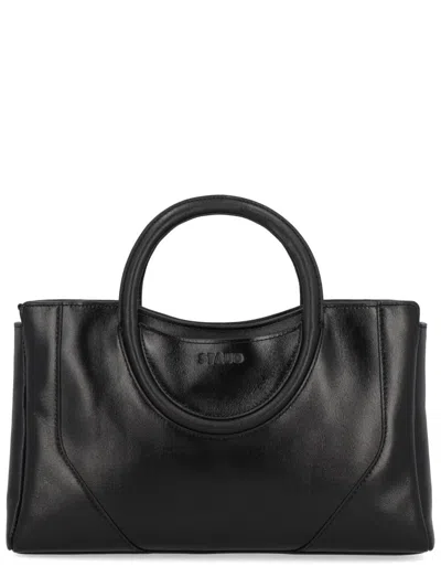 Coutr.com Staud Cuff Leather Shoulder Bag In Black