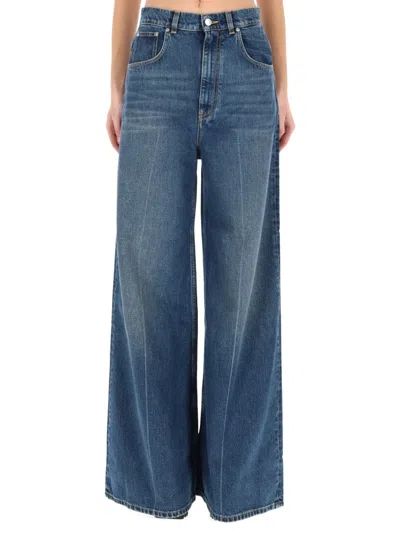 Coutr.com Stella Mccartney High-rise Straight Leg Denim Jeans In Blue