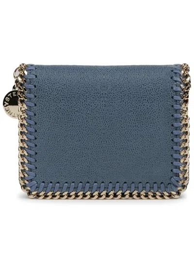 Coutr.com Stella Mccartney The Falabella Mini Faux Brushed-leather Shoulder Bag In Blue