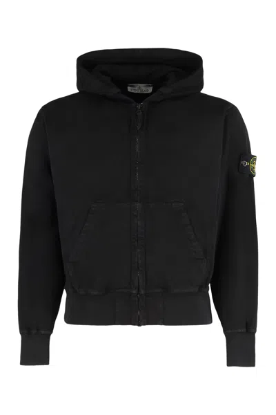 Coutr.com Stone Island Hoodie Sweater In Black