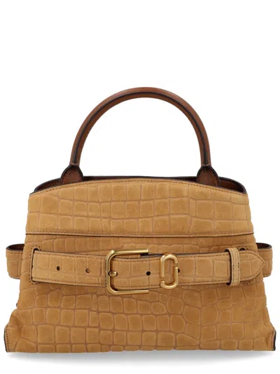Coutr.com Suede Cow Leather Handbag In Sand