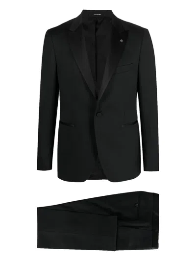 Coutr.com Tagliatore Single-breasted Dinner Suit In Black