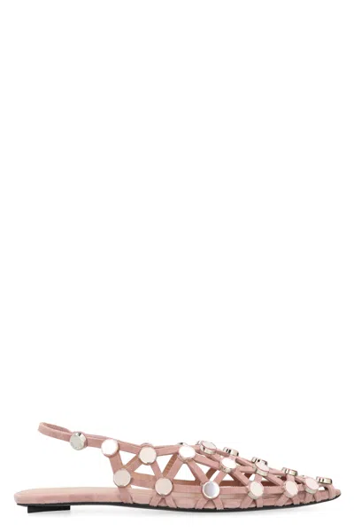 Coutr.com The Attico Ballet Flats In Suede In Multi