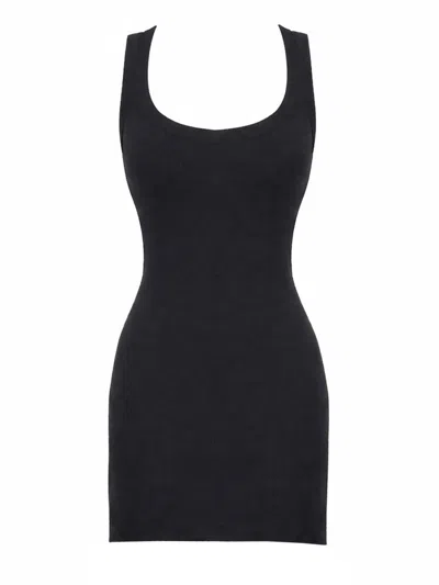 Coutr.com The Attico Viscose Blend Mini Dress In Black