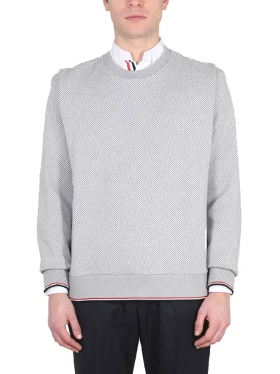 Coutr.com Thom Browne Herringbone Jersey In Gray
