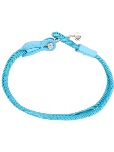 Coutr.com Tom Ford Braided T-bar Bracelet In Blue