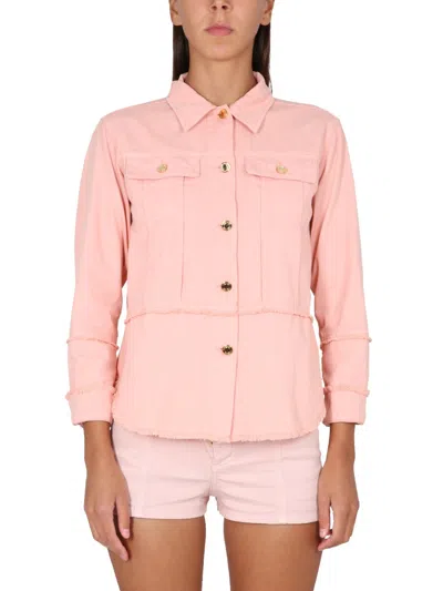 Coutr.com Tom Ford Cotton Denim Button-down Shirt In Pink