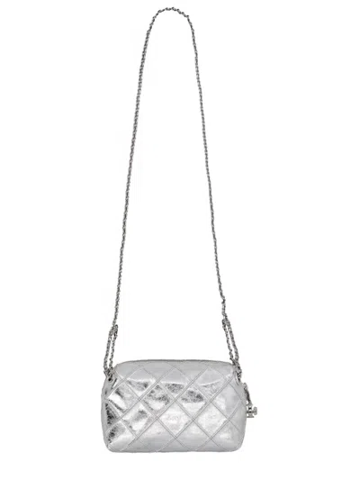 Coutr.com Tory Burch Fleming Soft Crossbody Bag In Silver