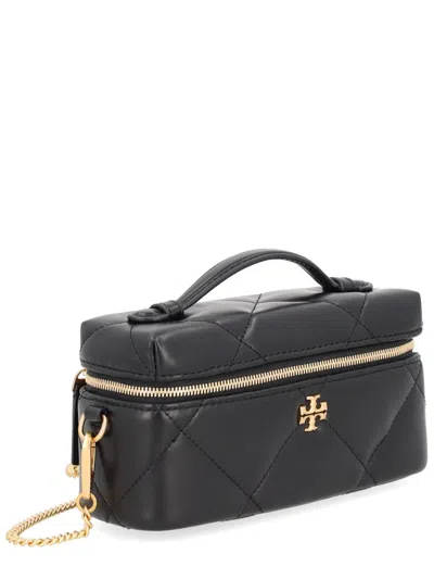 Coutr.com Tory Burch Kira Diamond Quilt Charm East-west Vanity Case Bag In Black