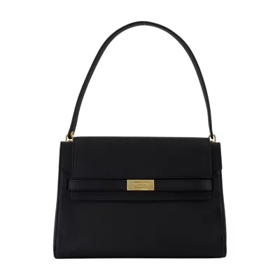 Coutr.com Tory Burch Lee Radziwill Large Shoulder Bag In Black