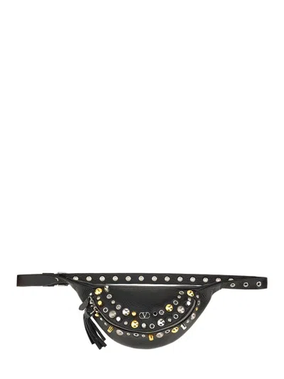 Coutr.com Valentino Garavani Nellcôte Belt Bag In Grainy Calfskin For Woman In Black
