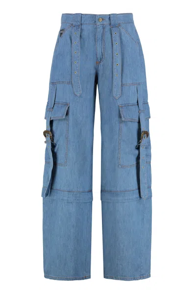 Coutr.com Versace Jeans Couture Cotton Cargo-trousers In Blue