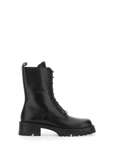 Coutr.com Versace Vagabond Lace-up Army Boots In Black