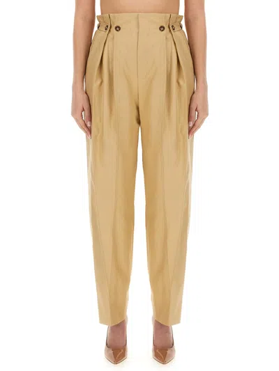 Coutr.com Victoria Beckham Gathered Waist Trousers In Sand