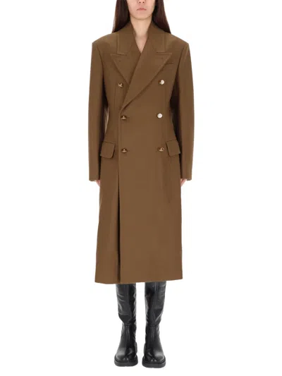 Coutr.com Vivienne Westwood Double-breasted Wool And Cashmere Coat In Sand