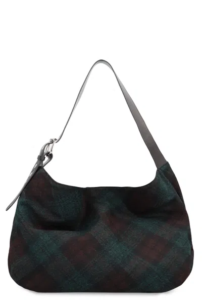 Coutr.com Vivienne Westwood Maxime Large Plaid Tweed Shoulder Bag In Multi