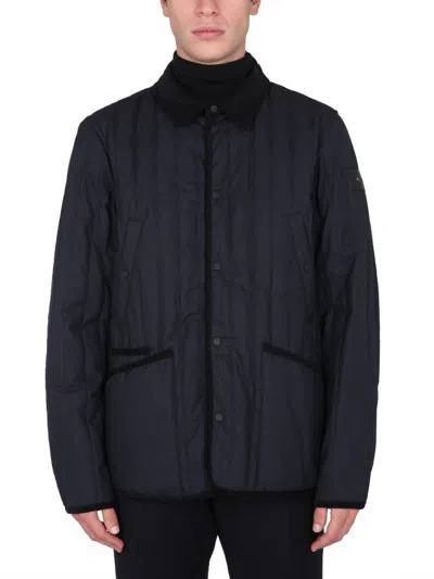 Coutr.com Woolrich Barrier Waxed Cotton Shirt Jacket In Blue