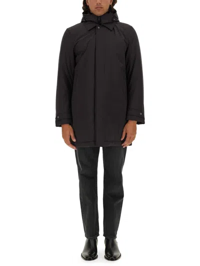 Coutr.com Woolrich Removable Hooded Jacket In Black