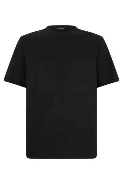 Coutr.com Zegna Cotton T-shirt In Black