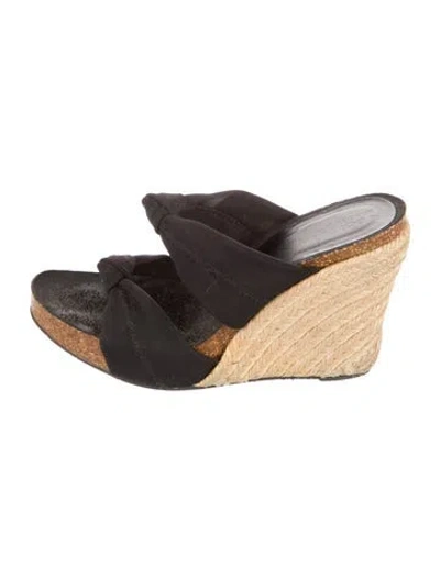 Pre-owned Couture Donald J Pliner Espadrilles In Black