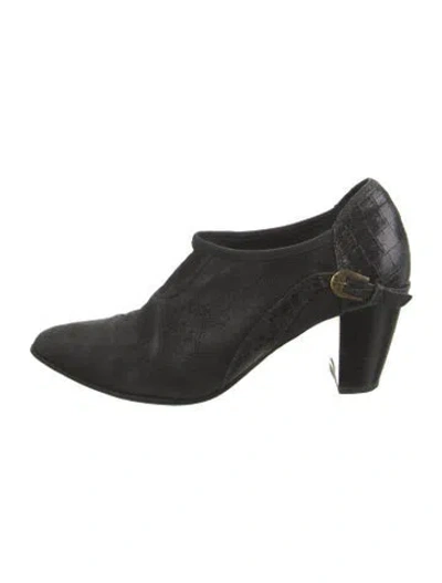 Pre-owned Couture Donald J Pliner Leather Mules In Black