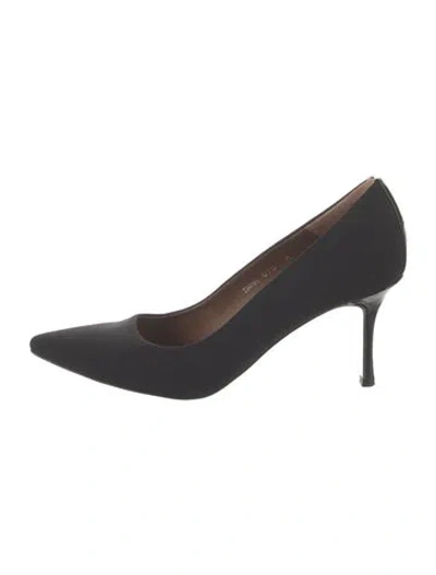 Pre-owned Couture Donald J Pliner Leather Pumps In Black