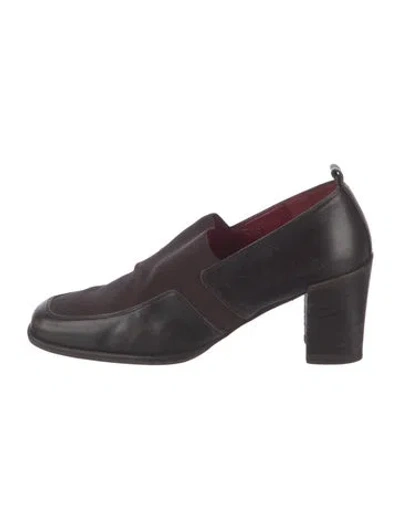 Pre-owned Couture Donald J Pliner Leather Pumps In Brown
