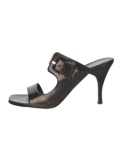 Pre-owned Couture Donald J Pliner Leather Sandals In Brown