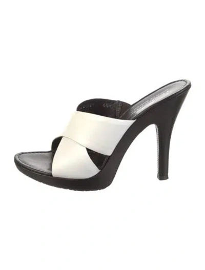 Pre-owned Couture Donald J Pliner Leather Slides In Multi