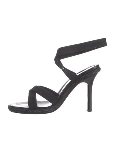 Pre-owned Couture Donald J Pliner Sandals In Black