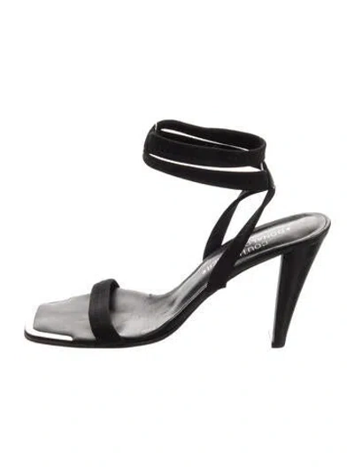 Pre-owned Couture Donald J Pliner Sandals In Black