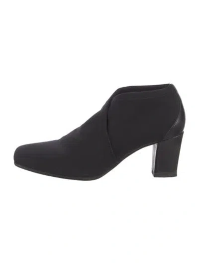 Pre-owned Couture Donald J Pliner Satin Mules In Black