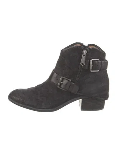 Pre-owned Couture Donald J Pliner Suede Animal Print Western Boots In Multi