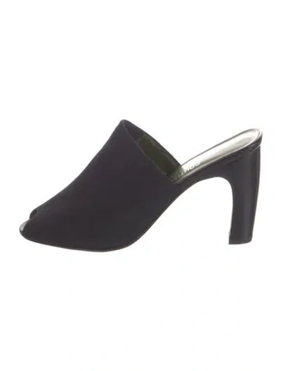 Pre-owned Couture Donald J Pliner Suede Mules In Blue