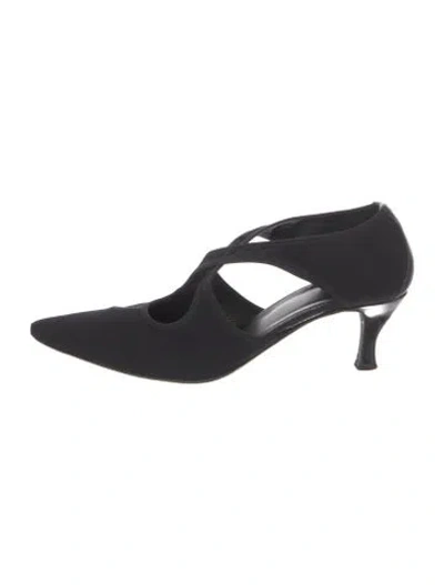 Pre-owned Couture Donald J Pliner T-strap Pumps In Black