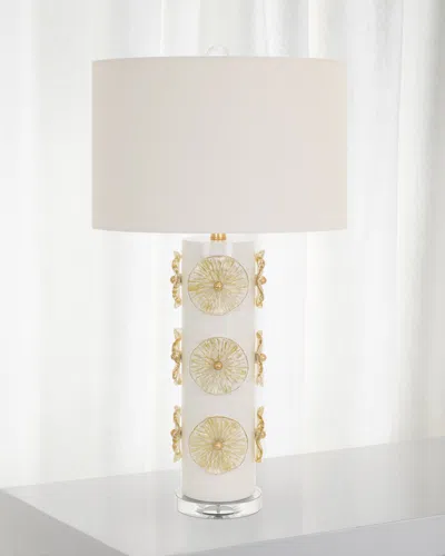 Couture Lamps Belle Fleur 31" Table Lamp In White